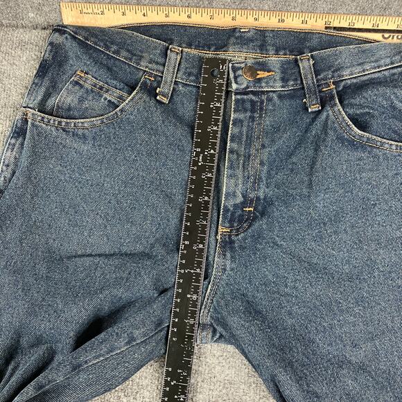 Rustler Jeans Mens Size 32x30 Blue Denim Straight Leg Classic Fit Medium Wash - Picture 4 of 9